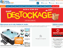 Tablet Screenshot of habitatetjardin.com